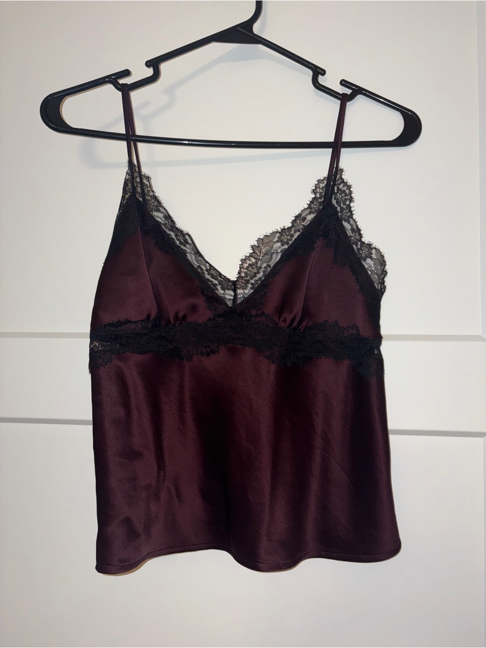 Aritzia foxtrot satin camisole